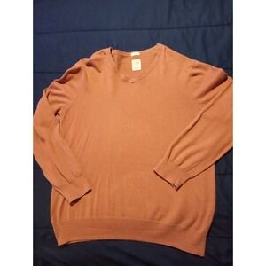 Article 365 V Neck Cashmere Blend Sweater Clay Mens Size Large